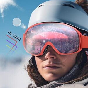 Anti-Fog OTG Ski Goggles